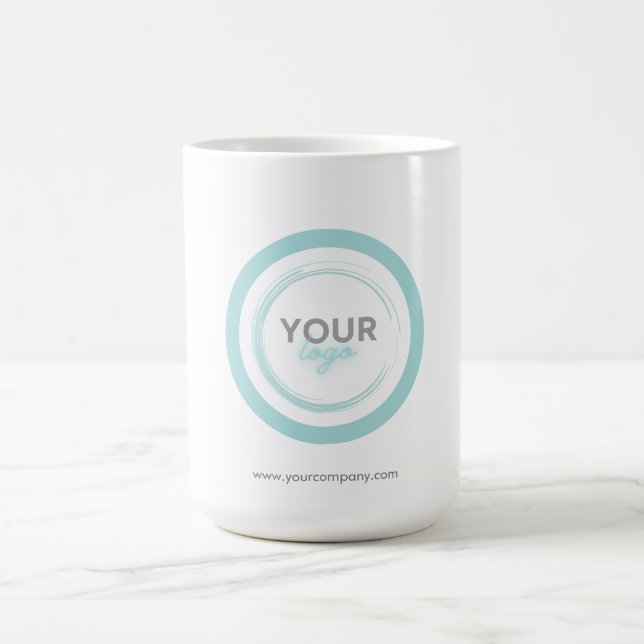 Firmenlogo Unternehmenslogo Minimal Branded Kaffeetasse (Mittel)