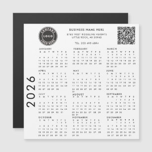 Firmenlogo Unternehmensmitarbeiter 2024 Kalender Magnetkarte