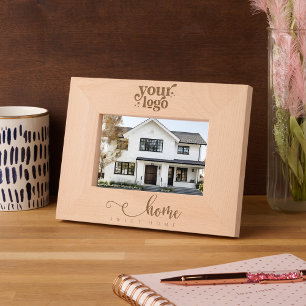 Firmenlogo Verkauf Closing Geschenk für Kunden Geätzte Rahmen