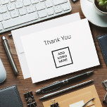 Firmenlogo Vielen Dank Karten preisgünstig<br><div class="desc">Einfaches Firmenlogo dank Ihnen Karten in einem preisgünstigen Design mit Logo-Vorlage können Sie durch Ihr eigenes Firmenlogo oder Marke ersetzen und danken Ihnen Text auf der gedreht Seite können Sie personalisieren oder verlassen, wie gezeigt. Vielen Dank an Ihre Kunden, Mitarbeiter, Außendienstmitarbeiter, Büromitarbeiter oder nutzen Sie dies als unternehmensweites Dankeschön an...</div>