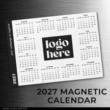 Firmenlogo Volljahr 2027 Magnetkalender 