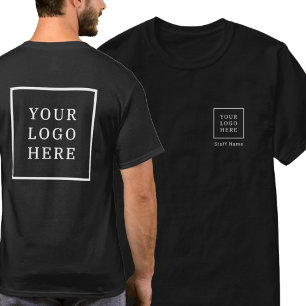 Firmenlogo (Vorder- und Rückseite) Personalname Fi T-Shirt