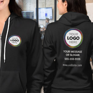 Firmenlogo - Vorder- und Rückseitendruck Personalu Hoodie