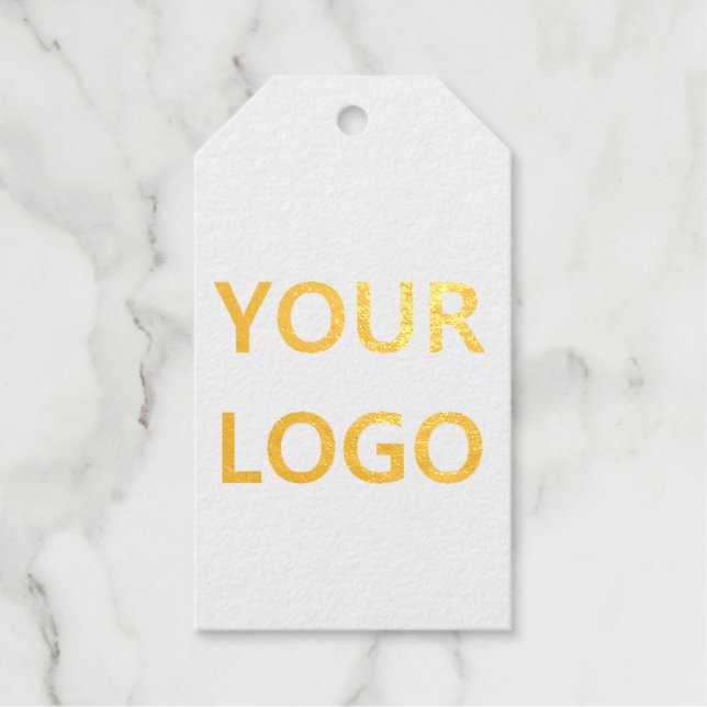 Firmenlogo Vorlage für Geschenkblätter Geschenkanhänger (Vorderseite)
