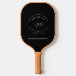 Firmenlogo WEBSITE Einfache Kohlenstofffaser Pickleball Schläger