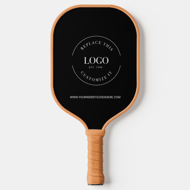 Firmenlogo WEBSITE Einfache Kohlenstofffaser Pickleball Schläger (Vorderseite)