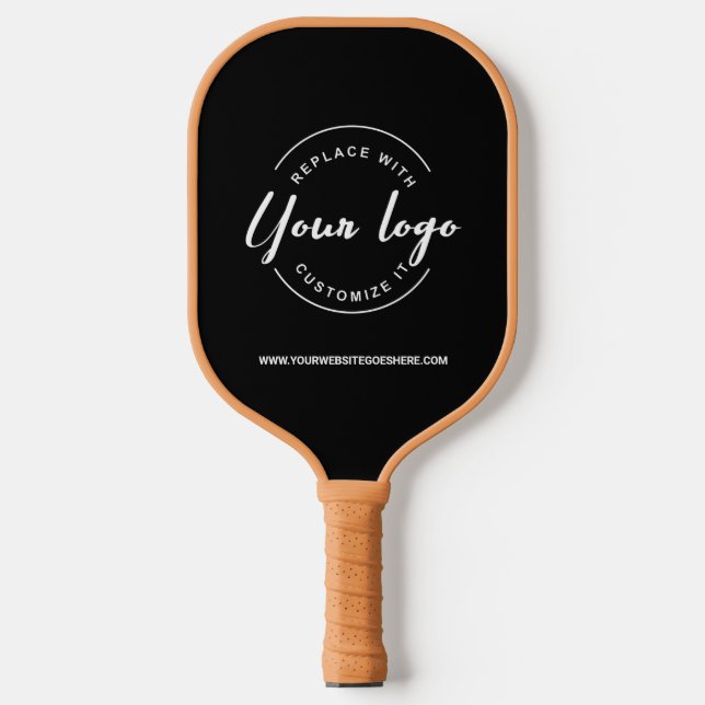 Firmenlogo WEBSITE Einfache Werbeaktion Pickleball Schläger (Vorderseite)