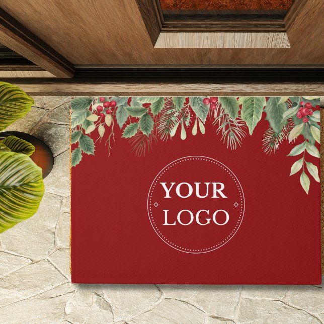 Firmenlogo Weihnachten Blumenstrauß Fußmatte (Von Creator hochgeladen)