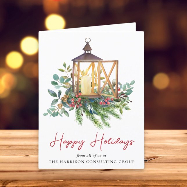 Firmenlogo Weihnachtsfarbe Feiertagskarte (Spread the joy of the season and strengthen business relationships with our elegant holiday card)