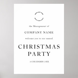 Firmenlogo Weihnachtsfeier Poster