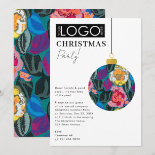 Firmenlogo Weihnachtsfeier Vornehm Ornament Xmas Einladung