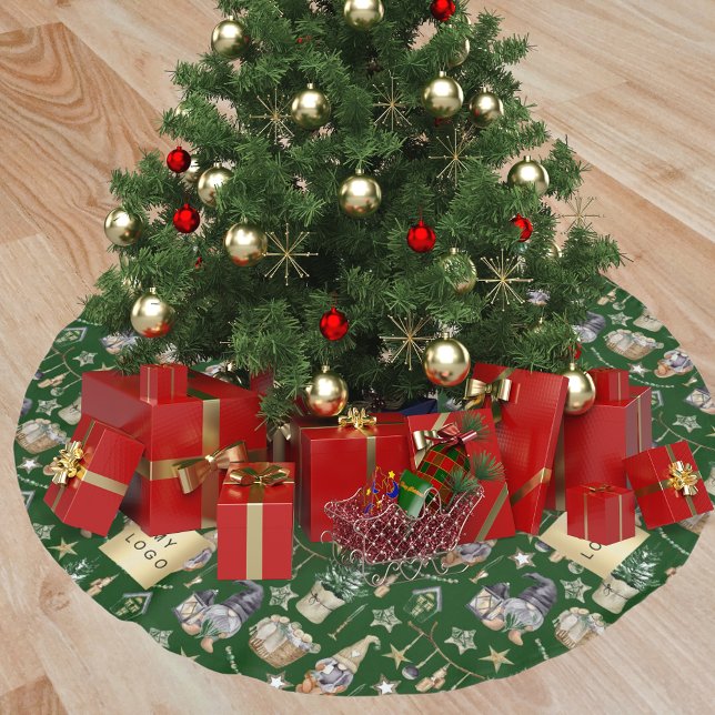 Firmenlogo "Weihnachtsgrün" Polyester Weihnachtsbaumdecke (Von Creator hochgeladen)