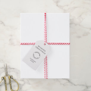Firmenlogo - Weihnachtsschreiben - Frohe Festtage Geschenkanhänger