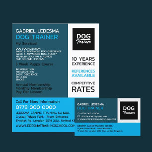 Firmenlogo, Werbung für Hundeausbilder Flyer