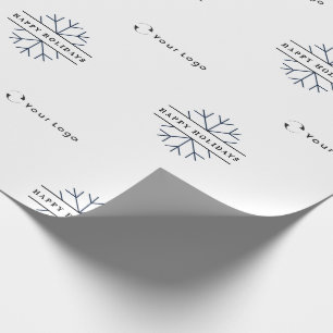 Firmenlogo White Christmas Snowflake Lp Geschenkpapier