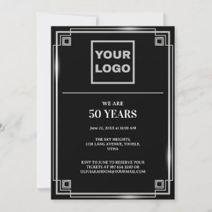 Firmenlogo zum 50. Jubiläum Einladung