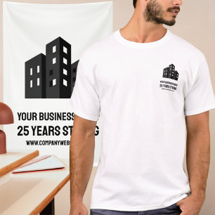 Firmenlogo zum Feiern von # Jahren Benutzerdefinie T-Shirt
