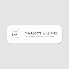 Firmenlogomitarbeiter Namensschild