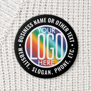 Firmenlogos Werbung für moderne Schwarze Medien Button