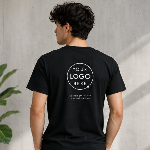 Firmenlogos Zurück markierter Mitarbeiter T-Shirt