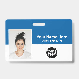 Firmenmitarbeiter, Name, Logo, Foto-ID Ausweis