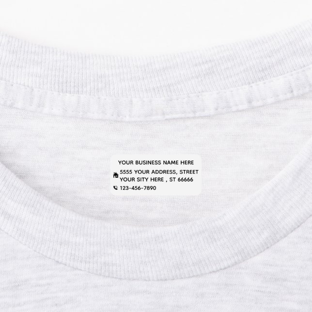 Firmenname Anschrift Telefon Personalisiert Etiketten (Befestigt)