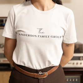 Firmenname Branding Black Script T-Shirt
