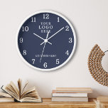 Firmenname Firmenlogo Firmenlogo Blaue Markenbezei Uhr<br><div class="desc">Wall Uhren mit Firmenlogo machen einzigartige Werbegeschenke für Unternehmen. Personalisieren Sie Ihre Bestellung mit Ihrem Firmennamen und Logo. Die Logouhren sind auch ein großes Dankeschön an die Mitarbeiter.</div>