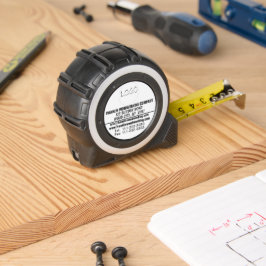 Firmenname LOGO Kundengeschenk Schwarz-weiß Maßband