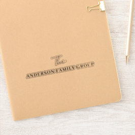 Firmenname Professionell Gebrandet Aufkleber