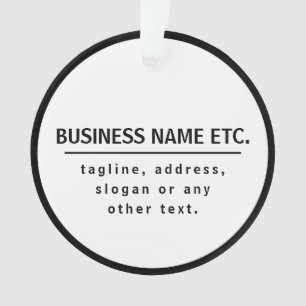 Firmenname & Slogan/anderer Text   Schwarz/Weiß Ornament