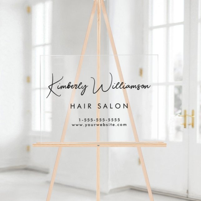 Firmenname Stilvolle Signaturschrift Acrylschild (Von Creator hochgeladen)