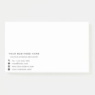 Firmenname Text Business Post-it®-Merkblatt Post-it Klebezettel