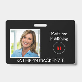 Firmenname und Firmenlogo Foto Schwarze Logos pers Ausweis