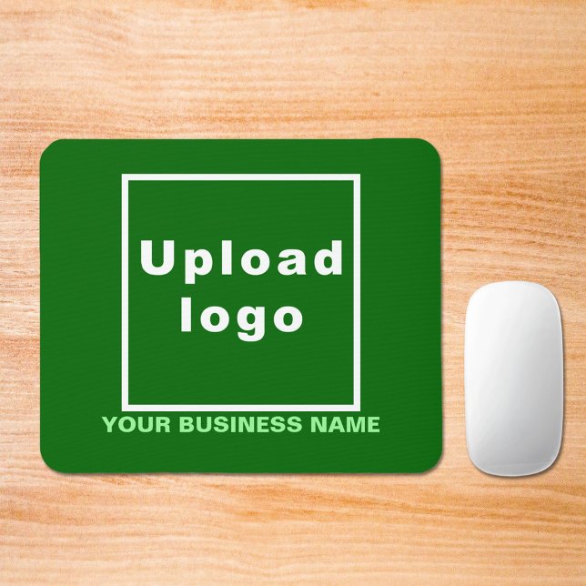 Firmenname und Logo auf der grünen Maus Mousepad (Build brand name awareness. Your business name and logo on green mousepad.)
