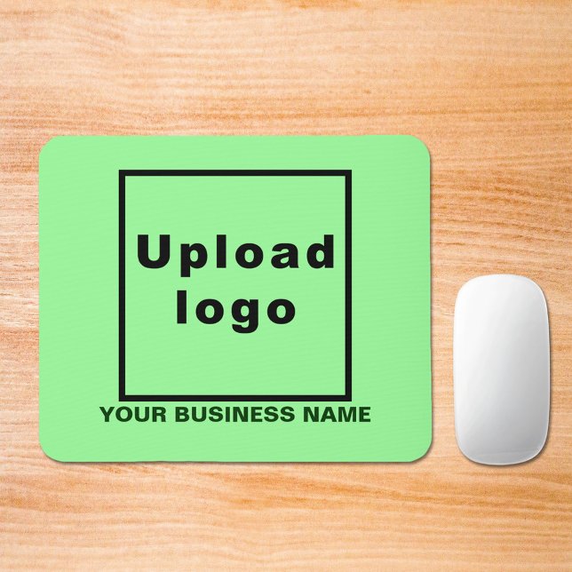 Firmenname und Logo auf der hellgrünen Maus Mousepad (Build brand name awareness. Your business name and logo on light green mousepad.)