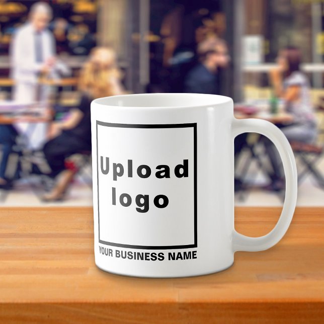 Firmenname und Logo auf der Tasse (Mug with your business name and logo)