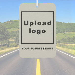 Firmenname und Logo auf Grau Air Freshener Autolufterfrischer