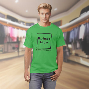 Firmenname und Logo auf Kleeblatt Green T - Shirt