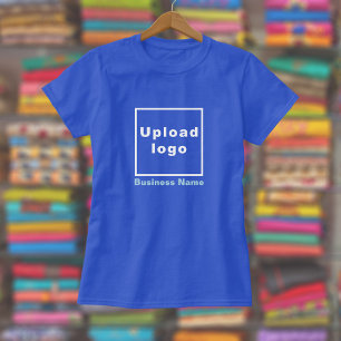 Firmenname und Logo auf "Royal Blue" für Frauen T-Shirt