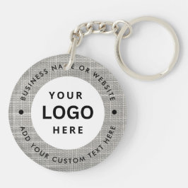 Firmenname und Logo Schlüsselanhänger