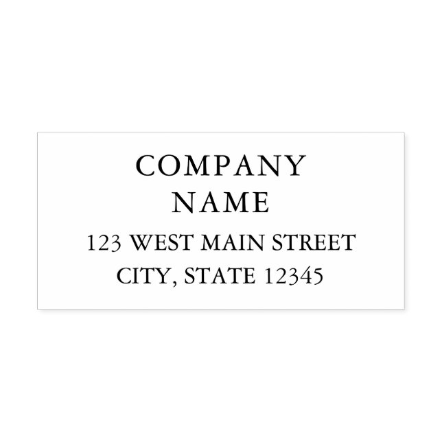 Firmenname und Rücksendeadresse Briefmarke Permastempel (Design)