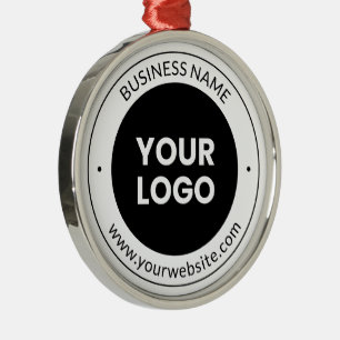 Firmenname & Webseite oder Slogan, Danke usw. Ornament Aus Metall