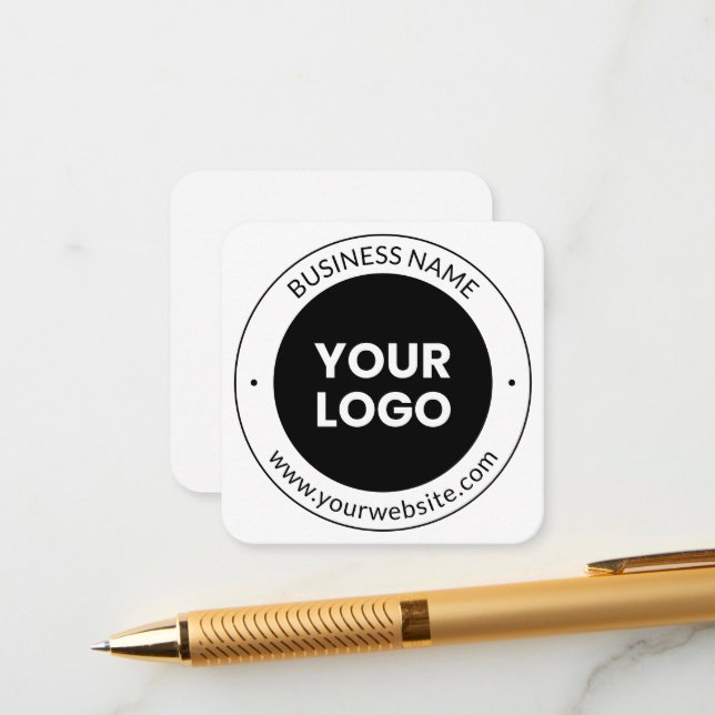 Firmenname & Website oder Slogan, vielen Dank etc. Begleitkarte (Vorderseite/Rückseite Beispiel)