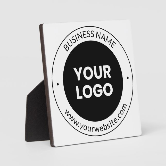 Firmenname & Website oder Slogan, vielen Dank etc. Fotoplatte (Vorderseite)