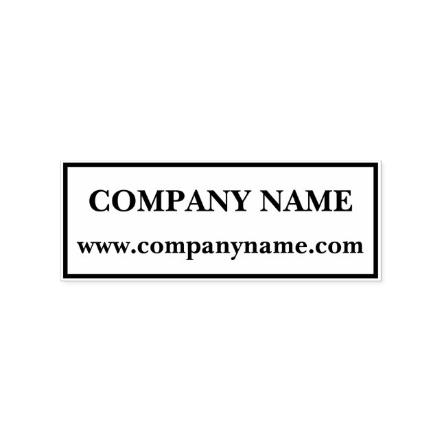 Firmenname Website Stempel (Prägung)