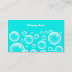 Firmennamen Blue Bubbles, Company Visitenkarte