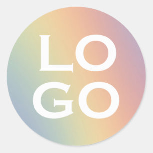 Firmenspezifische Logo oder Firmenlogo für Regenbo Runder Aufkleber