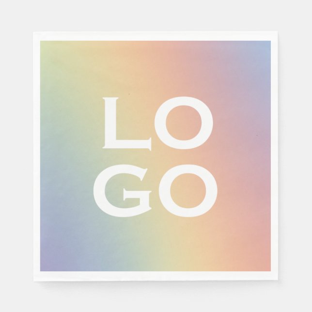 Firmenspezifische Logo oder Firmenlogo für Regenbo Serviette (Vorderseite)