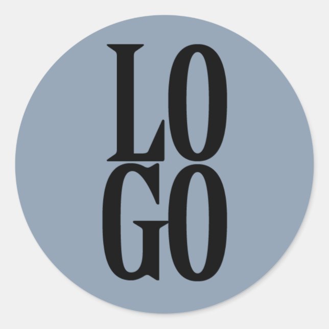 Firmenspezifische Logos oder Firmenlogo auf Dusty  Runder Aufkleber (Vorderseite)